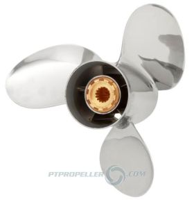 PowerTech! RED3 Stainless Propeller Tohatsu